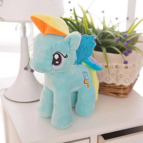 Pony Polly plush toy blue 40cm