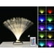 thumbnail image 1 of Lámpara LED de fibra óptica con alimentación por USB y batería | Luz de fibra óptica multicolor de 31 cm con control remoto | Decoración relajante para dormitorio de niños y adultos., 1 of 5