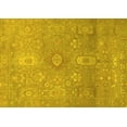 thumbnail image 1 of Ahgly Company Machine Washable Indoor Rectangle Abstract Yellow Modern Area Rugs, 8' x 12', 1 of 4