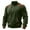 272#Army Green, variant on Jacket Tactical For Men Quarter Zip Up Sweatshirts Workout Gym Mens Fashion Outdoor For Fall Navy L