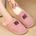 thumbnail image 6 of Gubotare Cute Slippers for Women Womens Memory Foam Slippers with Cozy Fluff Plush Ladies Bedroom Comfy House WinterTrendy Slippers Comfortable Indoor Outdoor Rubber Sole Footwear Size 6 (Pink,6), 6 of 7