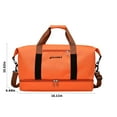 thumbnail image 3 of LACKUST Travel Duffel Bag, Shoe Compartment, Sports Gym, Folding Organizer, Sport,Orange, 3 of 6