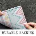 thumbnail image 6 of Pastel Geometric Pattern Door Rugs,Washable Non Slip Door Mats Indoor,Decorative Door Mats,Entry Mat Indoor for Entrance,Bedroom,Kitchen,Bathroom,17"x30", 6 of 6