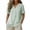 Green, variant on Cmfcve Plus Size Cotton Linen Summer Tops for Women Rolled Short Sleeve V Neck Henley Blouse Button Detail Casual Dressy Shirts