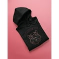 thumbnail image 3 of Wolf Head Lineart Hoodie Women -Image by Shutterstock, Female Large, 3 of 4