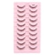 thumbnail image 1 of 10 pares de pestañas postizas suaves, pestañas naturales, pestañas cortas, aspecto de ojo de gato, 1 of 7