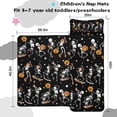 thumbnail image 5 of Black Halloween Dancing Skeletons Toddler Nap Mats for Kids Preschool,50"x20" Sleeping Mat Bag or Kids,Toddler Sleeping Bag,Toddler Nap Mat or Daycare, 5 of 6