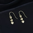 thumbnail image 4 of Solid 925 Sterling Silver Love Heart Drop Earrings for Women Teens Sweet Heart Dangle Earrings Hook Earrings, 4 of 16