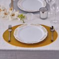 Efavormart 6 Pack NonSlip Table Placemats, Oval Faux Leather Placemats