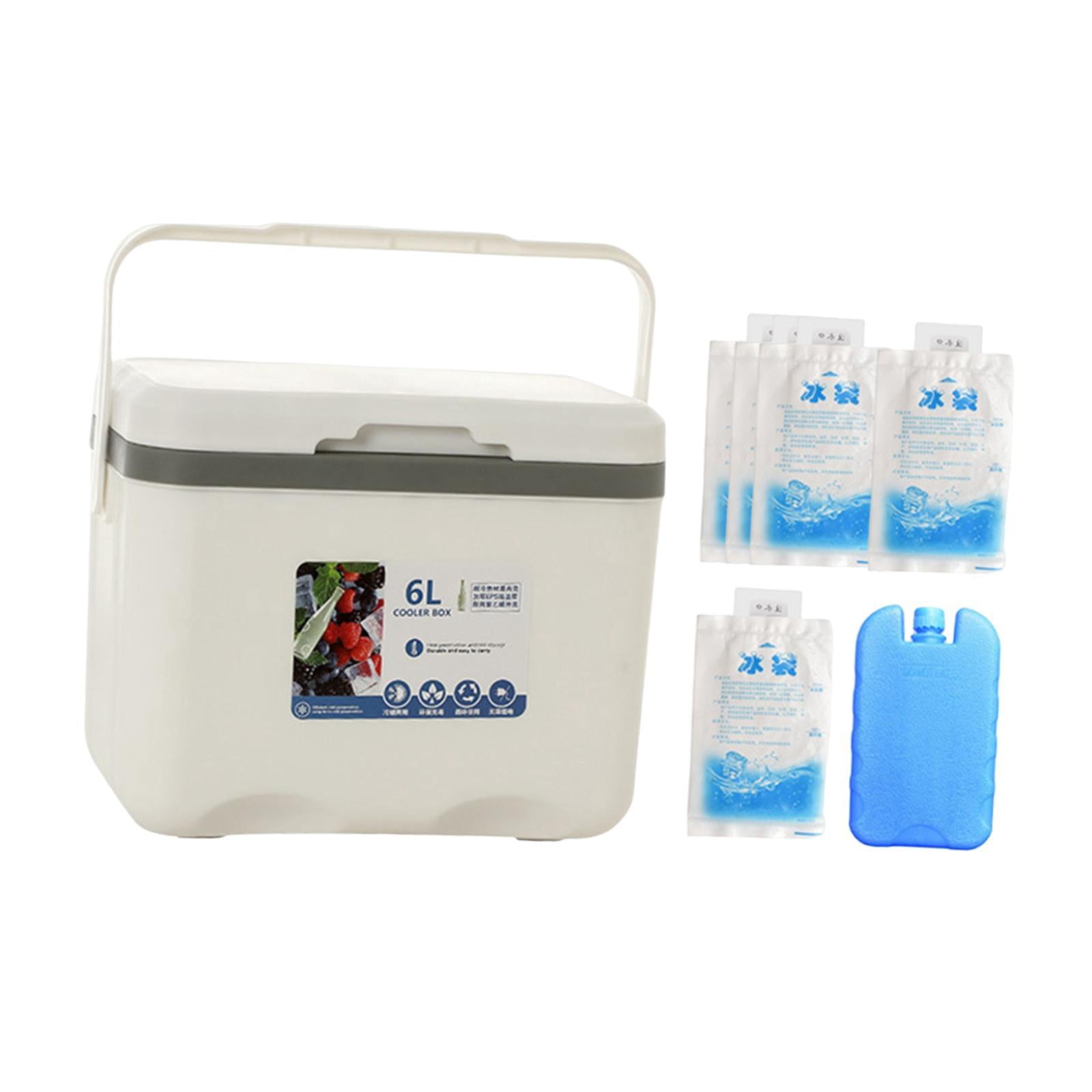 GARENDE Camp with Ice Pack Personal Cold Case for Hiking Fishing Barbecue White