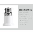 thumbnail image 4 of KUIZAP B22 to E27 Light Socket Adapter Bayonet Lamp Base to Edison E27 Bulb Screws(White), 4 of 7