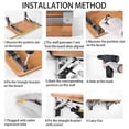 thumbnail image 5 of Stainless Steel Folding Angle Bracket Triangle Shelf 10inch, 5 of 5