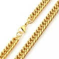 thumbnail image 3 of 9-18MM Stainless Steel Gold Plated Cuban Curb Chain Necklace Mens Womens Jewelry, 3 of 9
