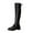 Black, variant on Gyexs Over The Knee Boots for Women Platform Thigh High Pull on Booties Heel Round Toe Long Boots Fall Winter Shoes #02 Coffee & Size 7.5