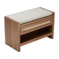 thumbnail image 1 of VEVOR Rattan Bench Woven Bench 30.9 Inches for Entryway Living Room & Bedroom, 1 of 9