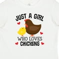 thumbnail image 4 of Inktastic Just a Girl Who Loves Chickens Girls Baby T-Shirt, 4 of 5