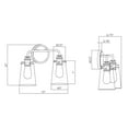 thumbnail image 5 of Ronna 2-Light Brushed Nickel Bath Light with Clear Glass - Brushed Nickel, 5 of 5