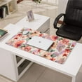 thumbnail image 3 of Pink and Purple Flowers&nbsp;pad Mousewaterproof,rubber+multispandexnon Slip Gaming Mouse PadDesk Pad for Office Home Game 31.5x15.7inches, 3 of 7