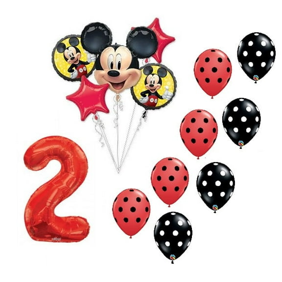 Mickey Mouse 2nd Birthday Party Balloon 14 Piece Set