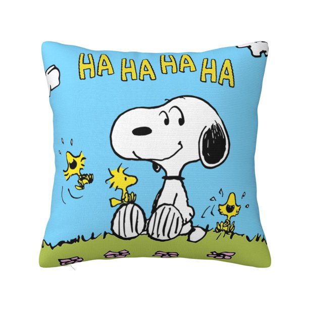Funda de almohada decorativa con personajes de cómic de Peanuts, Merchandising para el hogar, Funda de almohada divertida de Snoopy y Charlie Brown, Funda de almohada con cremallera, Varios tamaños