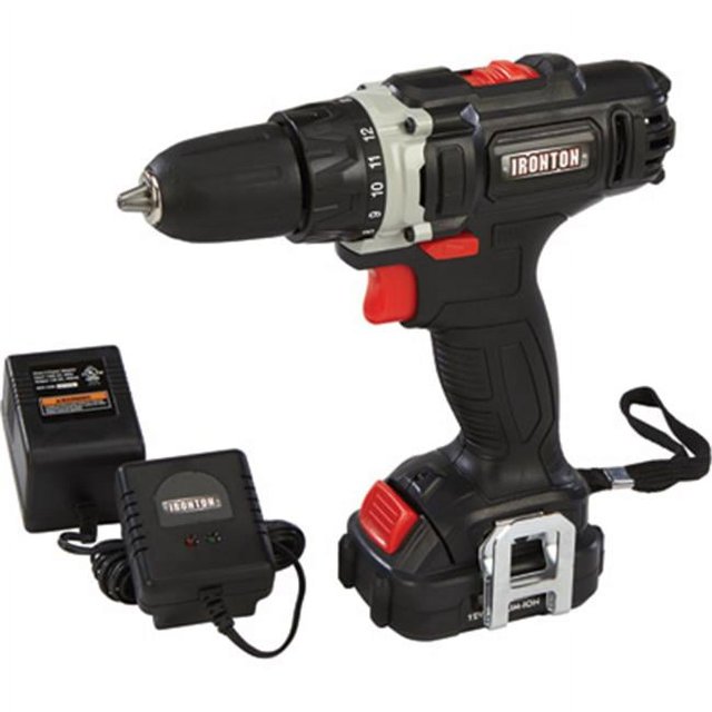 Ironton 46174 Perceuse et Perceuse 12V au Lithium-Ion - Mandrin de 0,375 Po