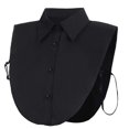 thumbnail image 3 of Ladies Fake Lapel Collar Monochrome Button Decoration Detachable Fake Collar, 3 of 5