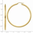 thumbnail image 3 of FB Jewels 10K Yellow Gold Polished 2.5mm Tube Hoop Earrings, 3 of 3