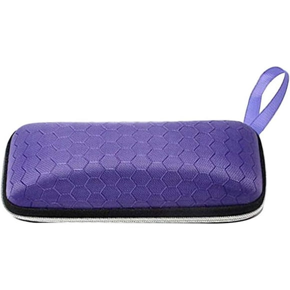 FYBTOF 1pc Travel Case Purple Clamshell With Zipper-3942