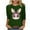 Army Green, variant on Happy Easter Day Womens Tops,2025 Easter Shirt Happy Easter Women Loose Blouse Seven Sleeves Bunny Crew Shirt Teacher Shirt Easter Bunny Shirt Women