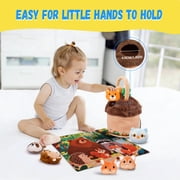 Nicecastle Baby Toys 6-12 Months - Enchanted Forest with Stuffed Farm Animals - Montessori Toys for 6 Month Old Baby 1 Year Old Boy Girl Gifts Toddlers Sensory Toy Christmas Baby Gifts