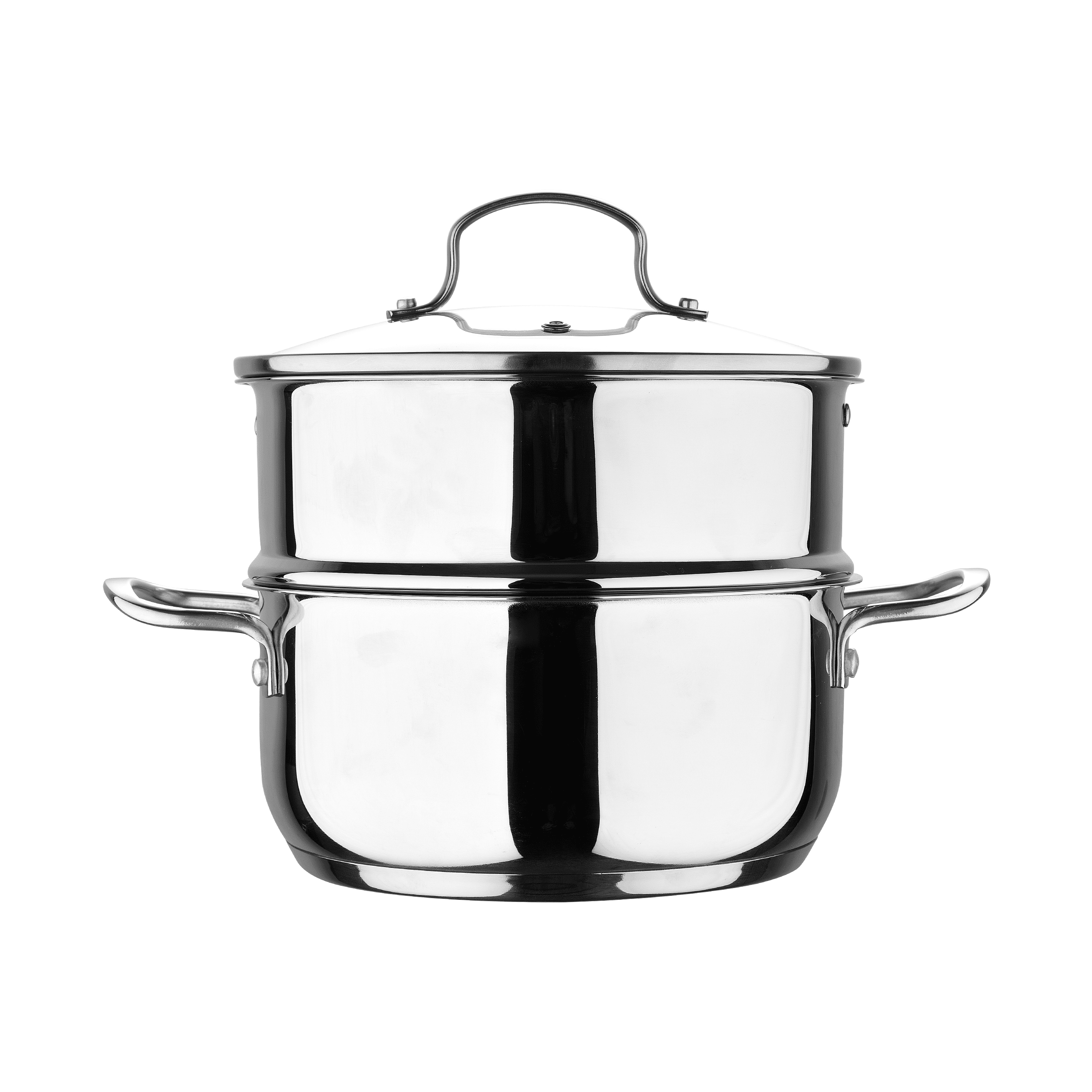 Bergner - Gourmet - 10 Piece Stainless Steel Cookware Set - Includes  1.3-Quart Saucepan, 2-Quart Soup Pot 3-Quart Soup Pot, 33.5-Quart Soup Pot