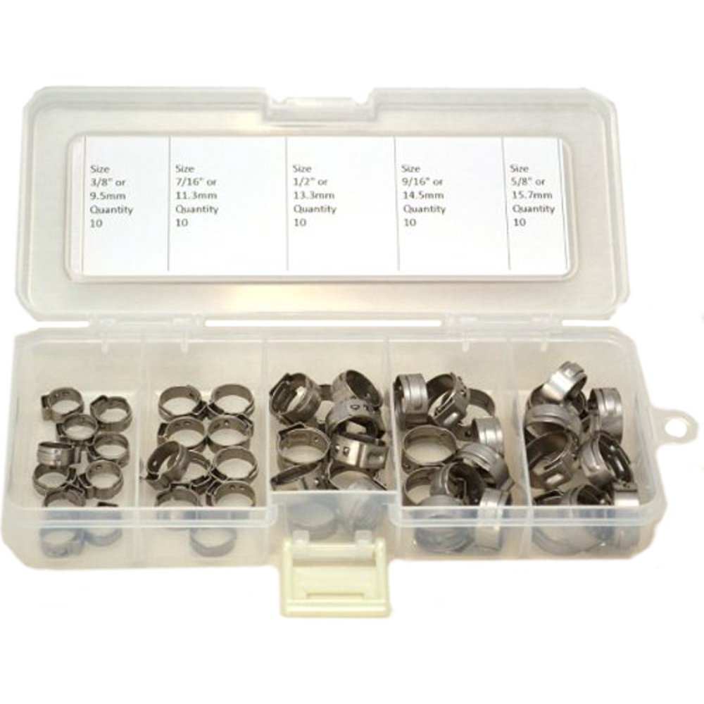 Oetiker Clamp Assortment Case, Oetiker Stepless Ear Clamps, Single Ear
