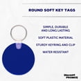 thumbnail image 3 of Round Soft Key Tags Set of 10, Bulk Pack - Perfect for Tradeshows, Party Favors, Events - Blue, 3 of 5