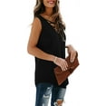 thumbnail image 3 of Women's V Neck Tank Tops Casual Loose Sleeveless Blouse Shirts, 3 of 4