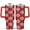 Christmas-86, variant on Classic Red and Green Plaid 40oz Tumbler - Christmas Snowflakes Pattern, BPA-Free Double Wall Insulated Stainless Steel Cup with Comfort Handle