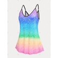 thumbnail image 2 of Camisola Talla Extra Color Ombre Rosegal  Camisetas sin mangas de talla grande, 2 of 5