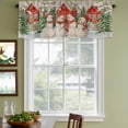 thumbnail image 3 of Grey Snowman Christmas Curtain Valances for Windows, Kitchen Valance Window Treatments Panel 2 Pack, Farmhouse Tree Xmas Rod Pocket Short Curtains for Bathroom Bedroom 42 x 12 Inch, 3 of 8