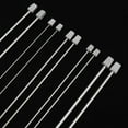 thumbnail image 6 of 2Pcs/set 25cm/35cm Stainless Steel DIY Sweater Weave Yarn Craft Set Straight Knitting Needles Knitting Tools Metal Crochet Crochet Hooks 35CM-3.0MM, 6 of 8