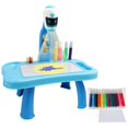 thumbnail image 2 of Bewildely Proyector ABS para niños, de dibujo artístico, repuesto portátil, tablero de pintura con educativo, juguete, regalo de Juguetes Educativos Azul, 2 of 6