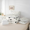 thumbnail image 6 of Manfei Kawaii Dot Pattern 7-Piece Twin Bedding Sets,French Wave Point Bedding Comforter Set,Kids Black Beige Sheet Sets,Super Cozy Room Decor Reversible, 6 of 8