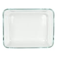 thumbnail image 4 of Pyrex 7211 6-Cup Rectangle Glass Food Storage Dish with 7211-PC 6-Cup Cadet Blue Lid Cover (2-Pack), 4 of 6