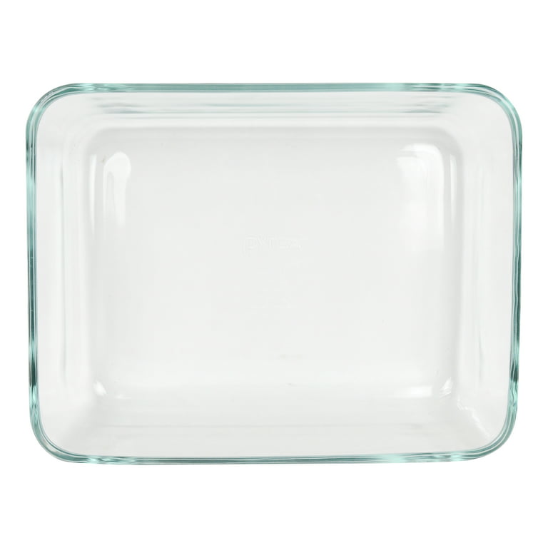 Pyrex 7211 6-Cup Rectangle Glass Food Storage Dish with 7211-PC