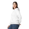 thumbnail image 2 of Sudadera con capucha Gildan para adulto SoftStyle GSF500 blanca, talla grande, 2 of 6