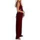 thumbnail image 2 of VISgogo Mujeres Casual Halterneck Mono Color sólido Verano Sin mangas Sin espalda Pierna ancha Romper Clubwear VISgogo moda, 2 of 9