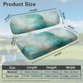 thumbnail image 3 of Psesaysky Golf Cart Seat Covers Universal Fit for Club Car Precedent Ordinary Seat Cushion, Cyan Golden Mable Print Fashion Golf Cart Decorations Soft and Comfortable, Breathable & Easy to Clean, 3 of 8