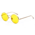 thumbnail image 2 of Gafas de sol con montura redonda de metal para mujer, gafas de sol estilo retro punk para hombre, gafas de sol personalizadas, 2 of 6