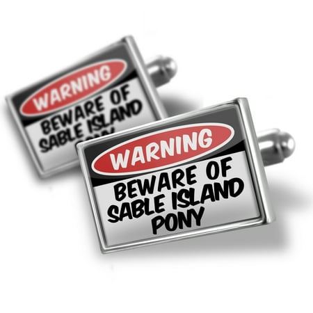 Cufflinks Beware of the Sable Island Pony, Horse - NEONBLOND