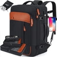 thumbnail image 1 of Mochila de viaje Lumesner Carry On de 40 litros con cubos de embalaje, color negro, 1 of 8