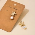 thumbnail image 7 of DESIGNICE Seashell Starfish Earrings Beach Jewelry for Women Pearl Drop Shell Earrings Ocean Beachy Fashion Accessories Womens Summer Outfits Tropical Vacation Outfits, 7 of 7
