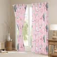 thumbnail image 3 of Manfei Cowgirl Boots Hat Blackout Curtains Set of 2 (52x84 Each),Rustic Bull Skull Window Curtains,Pink Flower Green Cactus Curtains and Drapes For Girl Teens,Breathable Home Decor, 3 of 6